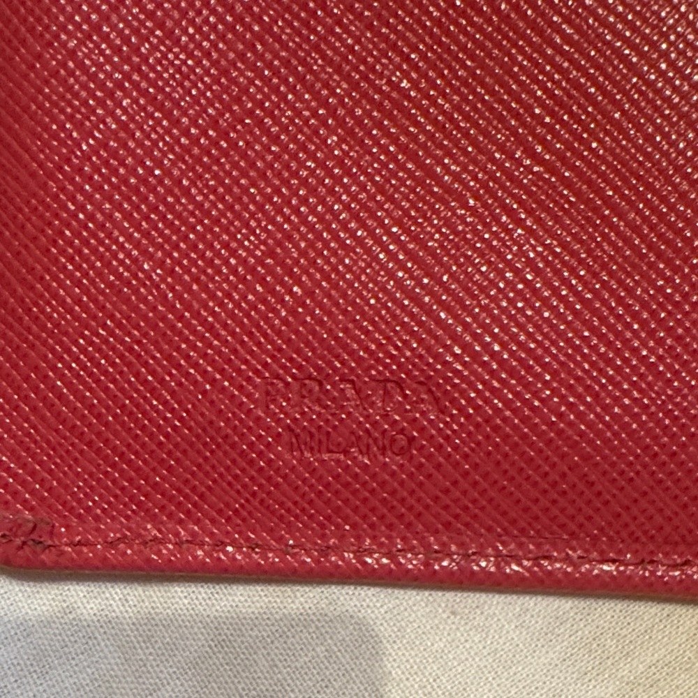 Pink Prada Saffiano Metal Oro Bi-fold - Picture 11 of 11